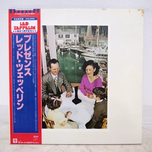 LED ZEPPELIN / PRESENCE JAPAN ISSUE LP W/OBI, INNER, INSERT*2 - Picture 1 of 11