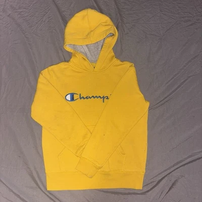 Champion Kids Sudadera con Capucha Amarilla Talla S RN# 82382 Foto 1 de 4