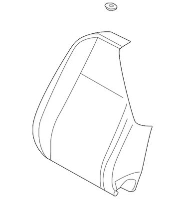 Cubierta trasera asiento original Volkswagen 11A-881-806-BS-WYN Foto 1 de 2