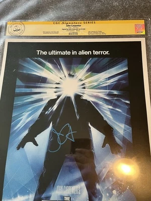SS CGC FIRMADO JOHN CARPENTER THE THING IMPRESIÓN 11X17 Foto 1 de 4