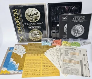 The Conquerors Macedonians & Romans SPI 1977 gioco completo parzialmente perforato - Foto 1 di 7