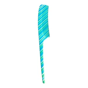 1980’s Vintage French Fine Toothed Comb/Rattail Comb in Turquoise Blue,Deadstock - Picture 1 of 2