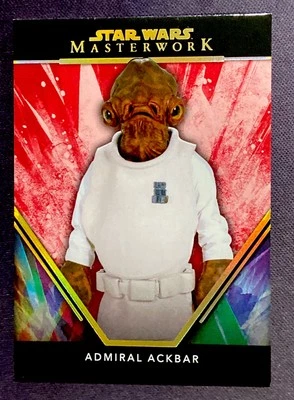2024 Star Wars Masterworks #13 ADMIRAL ACKBAR RED #d 10/25 SP - Image 1 of 2