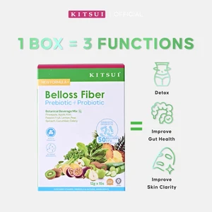 KITSUI Belloss Pre + Probiótico 15's x 12g - Bebida de fibra Halal Detox - Imagen 1 de 5