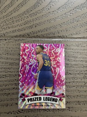 Stephen Curry 2023 Leaf Prized Metal Legend Pink /10 RC Warriors - Image 1 of 2