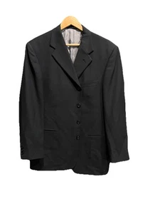 Givenchy Monsieur Black 100% Worsted Wool Men's Blazer Jacket Size 42 Regular - Picture 1 of 5