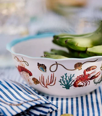 Nathalie Lete Summer Serving Bowl Anthropologie Langosta Náutica Mar Mate NUEVO Foto 1 de 4