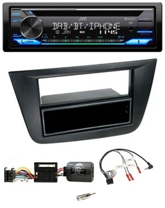 JVC Bluetooth Lenkrad USB DAB CD Autoradio für Seat Altea Toledo 2004-2009 schwa - Bild 1 von 10