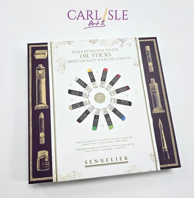 Sennelier Mini Oil Sticks Magnetic Cardboard Box Set of 12 - Image 1 of 2