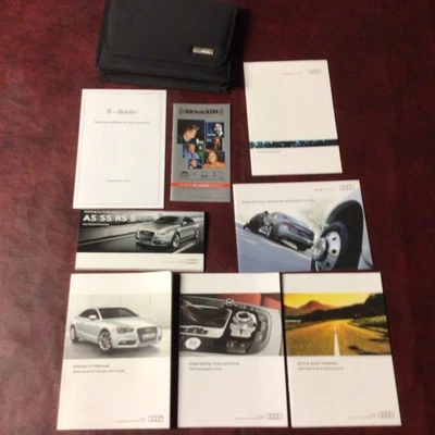 2014 AUDI A5 S5 COUPE OWNERS MANUAL BOOKS XM NAV MAINT REF CASE ALL MODELS - Image 1 of 4