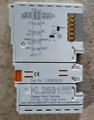 BECKHOFF KL2531-0000 BUS TERMINAL, 1 CHANNEL MOTION INTERF, STEPPER MOTOR (1008) - Photo 1/4