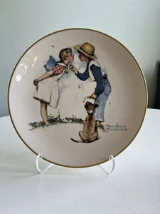 Norman Rockwell 1972 Gorham Plate, from 1949 Seasons Series Beguiling Buttercup - Bild 1 von 1