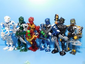 Bionicle Lot of 6 Inika 8727, 8728, 8729, 8730, 8731  Compl w balls & weapon