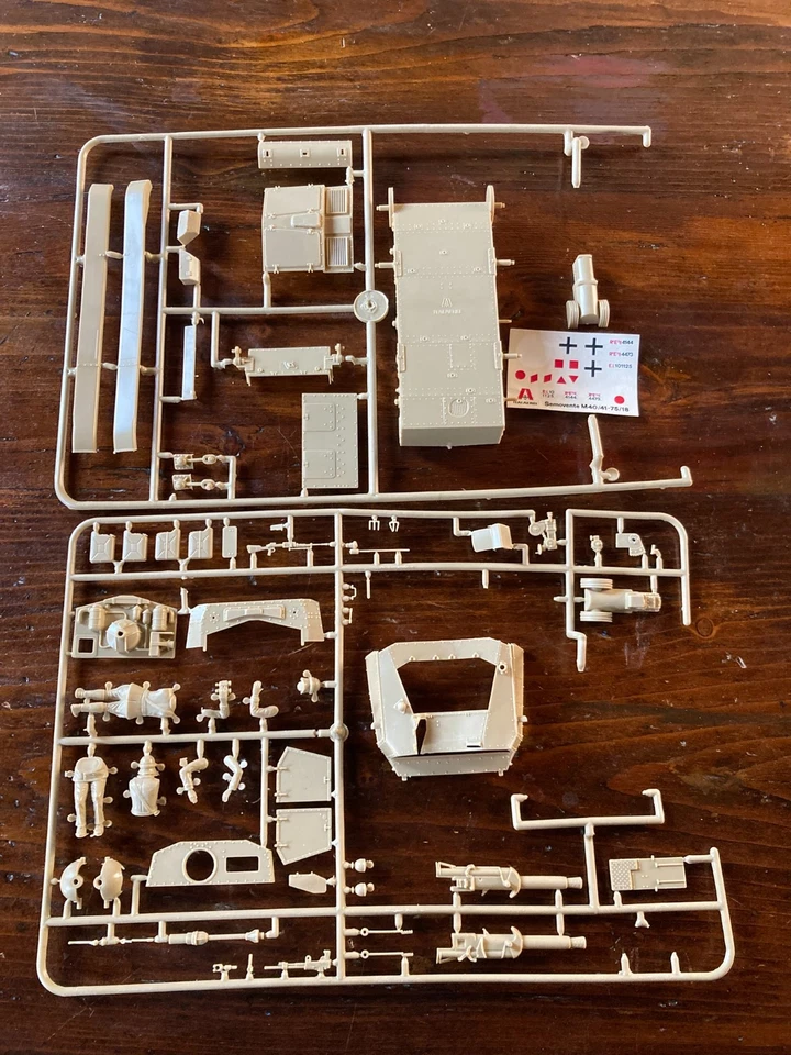 Fiat Ansaldo M40/41-75/18, scala 1:35, Italeri, Italy. Modello da montare - Immagine 1 di 4