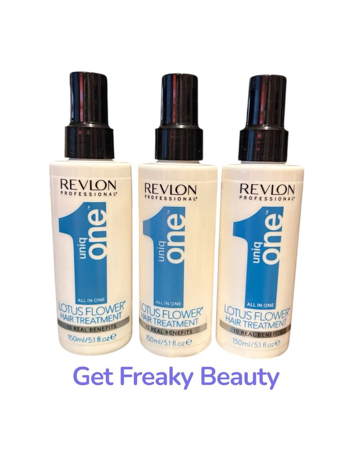 3 PACK. 5.1 oz. Revlon Professional Uniq One Lotus Flower Hair Treatment. 150ml. - Image 1 of 1