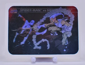 1990 Impel Marvel Universe Holograms #MH5 Spider-Man vs. Green Goblin - Picture 1 of 2