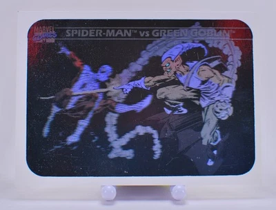 1990 Impel Marvel Universe Holograms #MH5 Spider-Man vs. Green Goblin - Image 1 of 2