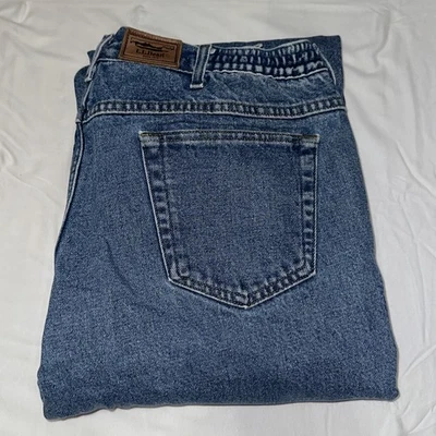 LL Bean Jeans Men’s 40x32 (39x31) Blue Relaxed Fit Straight Leg Double L - Image 1 of 4