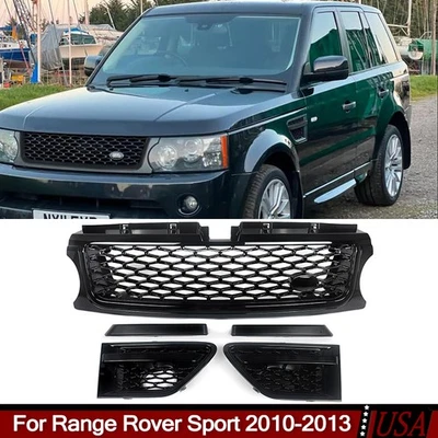 Fits Land Rover Range Rover Sport 2010-2013 Front Grille Air Side Vents Replace - Imagem 1 de 4