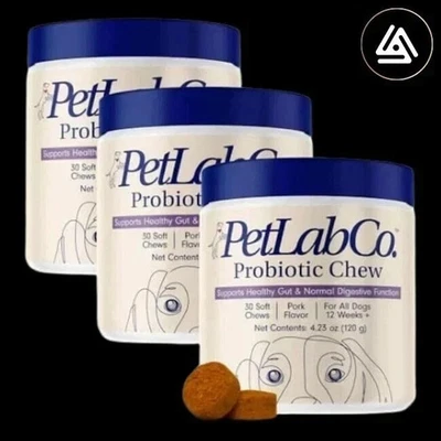 PetLab Co. Dog Probiotics - 3-PACK!!- PROBIOTIC CHEW Supports Stomach - 90 Chews - Image 1 of 4