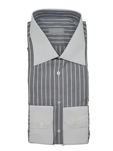 NEW STEFANO RICCI  Dress Shirt  100% Cotton Size 17.5 Us 44  Eu  ( D25) - Picture 1 of 2