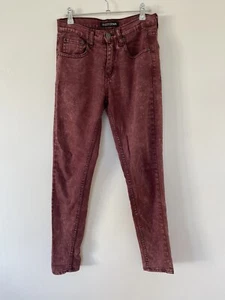 Ziggy Denim Sticks&Bones Red Wash Skinny Jeans Size 8 Cotton Blend EUC - Picture 1 of 7