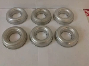 Vintage Donut Ring Round Mold Aluminum Gelatin Pan 3 1/2" lot of 6 - Picture 1 of 3