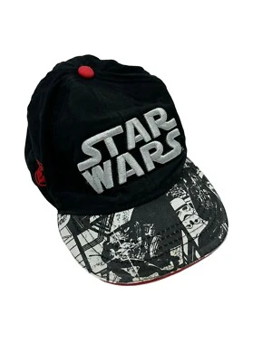 Gorra Star Wars Snap Back Jóvenes Niños Negra Logo Ajustable Foto 1 de 4