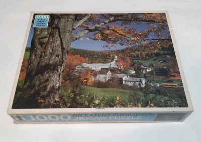 Vintage Rainbow Works 1000 Piece Jigsaw Puzzle 75922 Autumn Vista 21.5x27.5" - Image 1 of 4