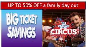 4 x Discounted Tickets π TO The Blackpool Tower or Circus β
EXPIRES 30/06/25 - Picture 1 of 1