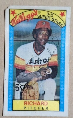 1979 Kellogg's Baseball 3-D Super Stars Card 19, James Rodney Richard - Image 1 of 2
