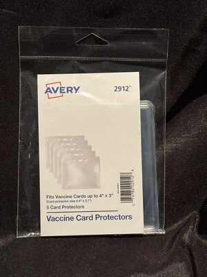 Avery Vaccine Card Protectors-5 Pack - Image 1 of 3