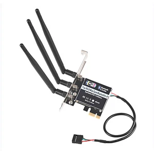 Dbit 1300Mbps 2.4G/5.8GHz Wireless PCI-E WLAN Card WiFi Adapter 3*5dBi Antennas - Picture 1 of 4