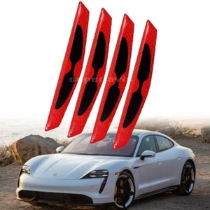 4pcs Door Anti-collision Strip Warning Decorative Sticker For Porsche Taycan - Picture 1 of 16
