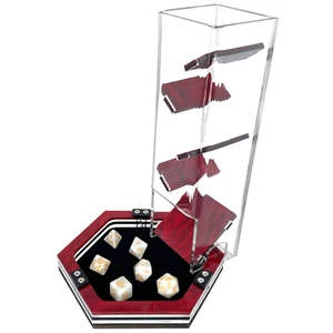 C4Labs Colour Lux Mini Hexagon Dice Tray and Dice Tower Set - Picture 1 of 58