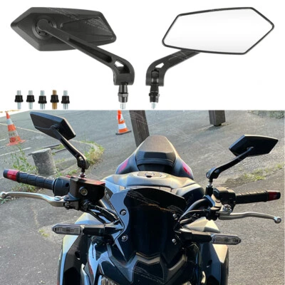 Espejos retrovisores laterales 8/10 mm para moto Kawasaki Z125 Z400 Z650 Z900 Z1000 Foto 1 de 4