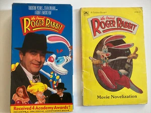 Who Framed Roger Rabbit 1988 Movie VHS & Novelization Paperback - Picture 1 of 2