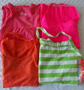 Place 14 XL Girls Tank Halter Top LOT pink green orange the children's TCP Circo - Picture 1 of 4