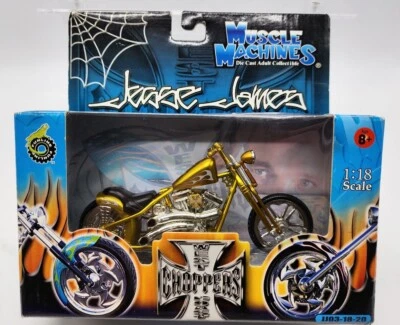 Nuevas máquinas musculares Jesse James Cherry CFL JJ03-18-20 West Coast Choppers Gold Foto 1 de 4