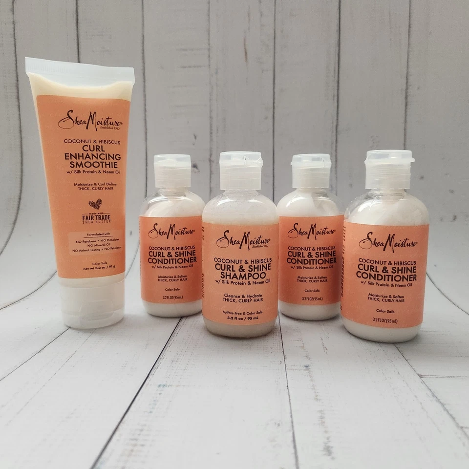 5× Shea Moisture Coconut & Hibiscus Variety As Pictured Travel Size  - Image 1 of 1