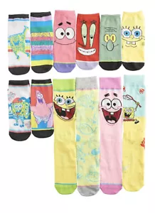SpongeBob Squarepants 12 Days Of Socks in Gift Box - Men’s - Picture 1 of 4