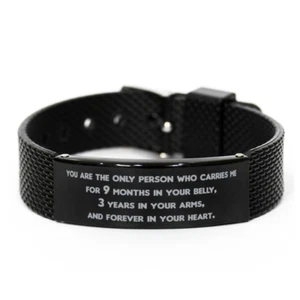 Mom Bracelet,You are the only person who carries me,Mother's day gift,Shark Mesh - Picture 1 of 1