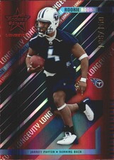 2004 Leaf Rookies and Stars Longevity Ruby Titans Card #222 Jarrett Payton /150