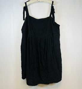 Old Navy Women's Size 3X Mini Sun Dress Embroidery Pockets Boho Peasant Babydoll - Picture 1 of 12