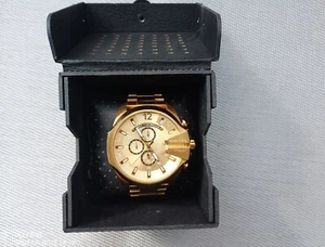 Diesel Uhr DZ 4360 Herrenuhr Mega Chief Gold Watch wenig getragen - Bild 1 von 12