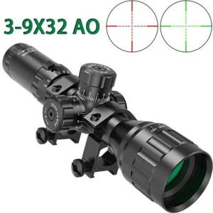 3-9X32 AO Scope Mil-dot Reticle Sight Optics Riflescope Red & Green Illuminated - Picture 1 of 8