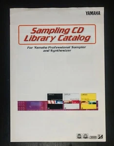 RARE VTG Yamaha A5000 A4000 A3000 EX5 EX5R Sampling CD Library Brochure Catalog - Picture 1 of 3