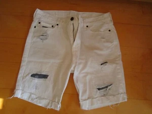 Abercrombie & Fitch, Herrn Jeans Shorts Gr. 33 weiß. 100% Baumwolle. - Bild 1 von 7