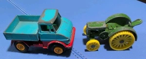 Vintage Lesney Matchbox Unimog Truck Matchbox Series No 49 & 1923 JD Tractor - Picture 1 of 13