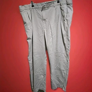 Pantalones de vestir chinos Savane para hombre clásicos sin arrugas pierna recta crema talla 50x30 - Imagen 1 de 5